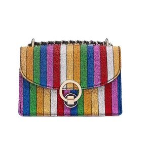 Zara Metallic rainbow bag RARE
